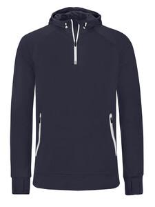 Proact PA360 - Sweatshirt capuche 1/4 zip sport Marine