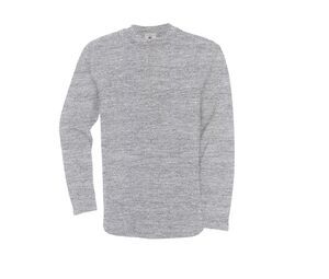 B&C BC512 - Sweat Homme Technologie Open Hem Heather Grey