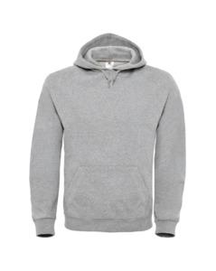 B&C BCID3 - Sweat Capuche Homme & Femme Coton Heather Grey