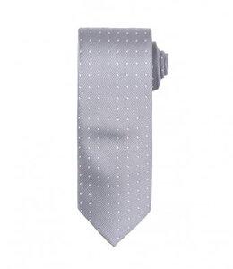 Premier PR781 - Cravate à micro pois Silver/White