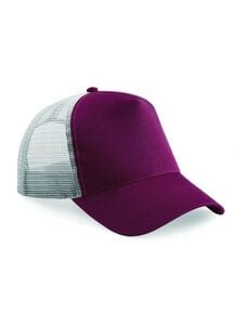 Beechfield BF640 - Casquette Trucker Américaine Burgundy/ Light Grey