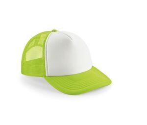 Beechfield BF645 - Casquette Homme Vintage Snapback Trucker Lime Green / White