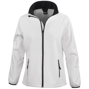 Result R231F - Veste Softshell "Printable" Femme Blanc-Noir