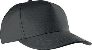 K-up KP130 - CASQUETTE SANDWICH CONTRASTÉ - 5 PANNEAUX Dark Grey / Black