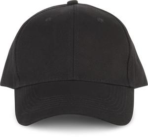 K-up KP134 - Casquette 6 panneaux en coton bio Black