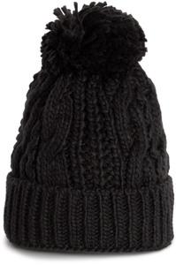 K-up KP550 - Bonnet en maille tricot Black