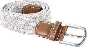 K-up KP805 - Ceinture tressée élastiquée White