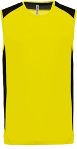 Proact PA475 - Débardeur sport bicolore Fluorescent Yellow / Black