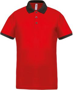 Proact PA489 - Polo piqué performance homme Red / Black