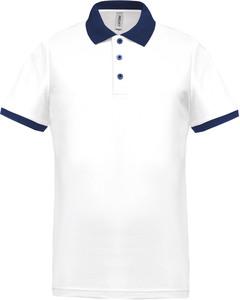 Proact PA489 - Polo piqué performance homme White / Sporty Navy