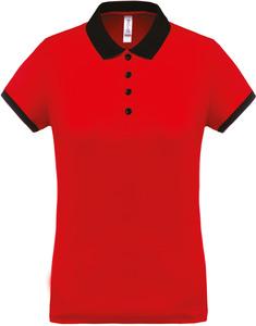 Proact PA490 - Polo piqué performance femme Red / Black