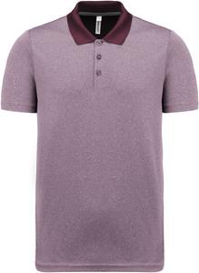 Proact PA496 - Polo chiné manches courtes adulte Burgundy Heather