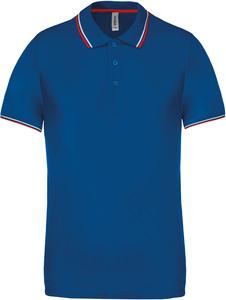 Kariban K250 - POLO MAILLE PIQUÉE MANCHES COURTES Light Royal Blue / Red / White