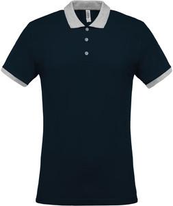 Kariban K258 - Polo piqué bicolore homme Navy / Oxford Grey