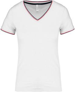 Kariban K394 - T-shirt maille piquée col V femme