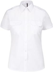 Kariban K504 - Chemise pilote manches courtes femme White