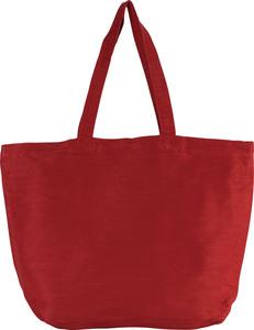 Kimood KI0231 - Grand sac en juco avec doublure intérieure Washed Crimson Red