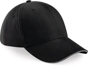 Beechfield B20 - Casquette homme Athleisure - 6 panneaux Black / Graphite Grey