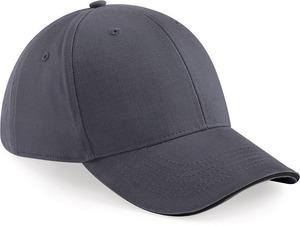 Beechfield B20 - Casquette homme Athleisure - 6 panneaux Graphite Grey / Black