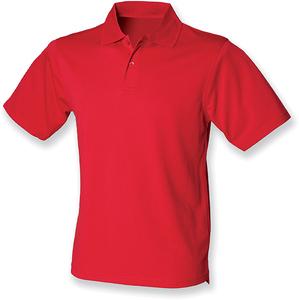 Henbury H475 - POLO HOMME COOLPLUS Classic Red