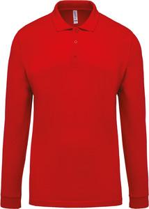 Kariban K256 - Polo piqué manches longues homme Rouge