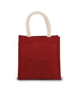 Kimood KI0272 - Sac style cabas en toile de jute - petit modèle