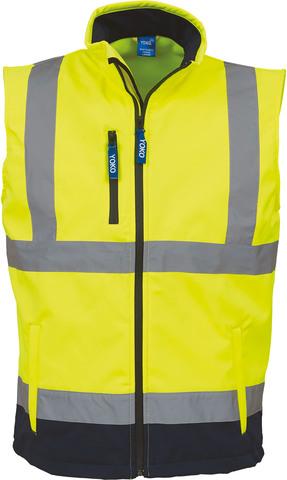 Yoko YHV006 - Bodywarmer softshell haute visibilité