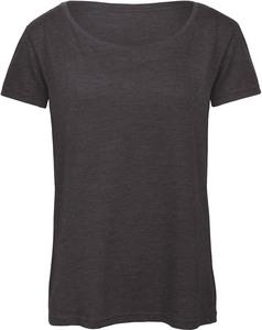 B&C CGTW056 - T-shirt Triblend col rond Femme Heather Dark Grey