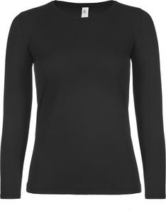B&C CGTW06T - T-shirt manches longues femme #E150 Black