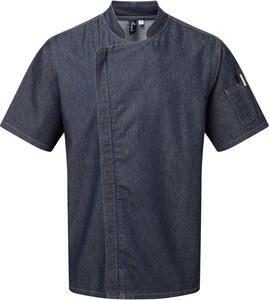 Premier PR906 - Veste chef cuisinier "Zip close" Indigo Denim