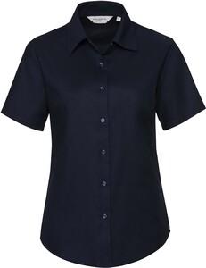 Russell Collection RU933F - Chemise Oxford Femme Manches Courtes Bright Navy