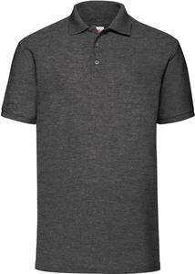 Fruit of the Loom SC63402 - Polo Homme Piqué Gris Foncé Chiné