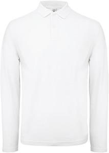 B&C CGPUI12 - Polo homme ID.001 manches longues White