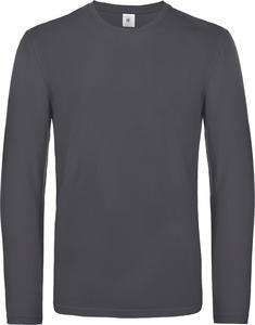 B&C CGTU07T - T-shirt homme manches longues #E190 Dark Grey