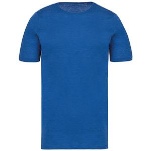 Kariban K398 - T-shirt Bio col à bords francs manches courtes homme Ocean Blue Heather