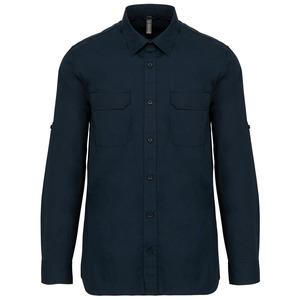 Kariban K590 - Chemise safari manches longues homme Navy