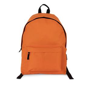 Kimood KI0184 - Sac à dos casual recyclé avec poche frontale Orange Zest
