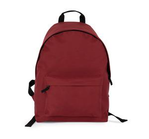 Kimood KI0184 - Sac à dos casual recyclé avec poche frontale Red Safran