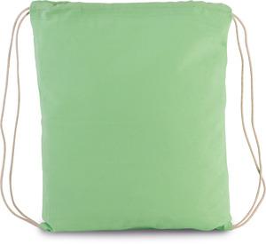 Kimood KI0147 - Petit sac à dos en coton bio avec cordelettes Pistachio Green