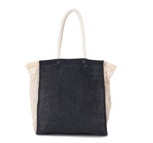 Kimood KI0281 - Sac shopping avec soufflet en filet