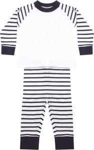 Larkwood LW072 - Pyjama à rayures Marine / Blanc