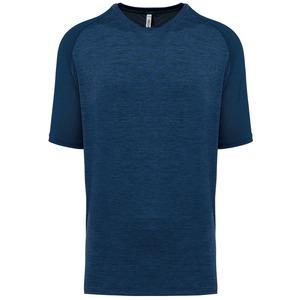PROACT PA4030 - T-shirt de padel bicolore à manches raglan homme Sporty Navy / Marl Sporty Navy
