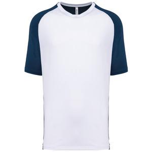 PROACT PA4030 - T-shirt de padel bicolore à manches raglan homme Sporty Navy / White