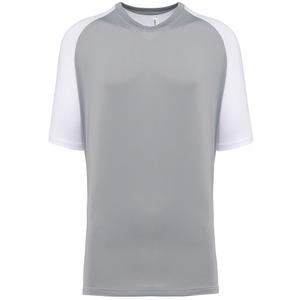 PROACT PA4030 - T-shirt de padel bicolore à manches raglan homme White / Fine Grey