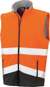 Result R451X - GILET SOFTSHELL HIGH VIZ