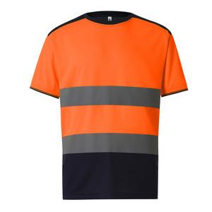 Yoko YHVJ400 - T-shirt bicolore Hi-vis Hi Vis Orange/Navy