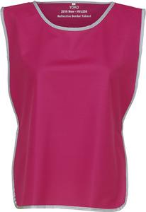 Yoko YHVJ259 - Chasuble à bordure réfléchissante Framboise