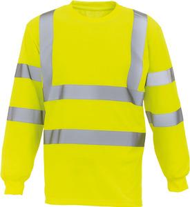 Yoko YHVJ420 - T-shirt haute visibilité manches longues Hi Vis Yellow