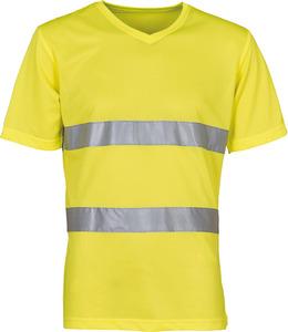 Yoko YHVJ910 - T-shirt col V haute visibilité Top Cool Hi Vis Yellow