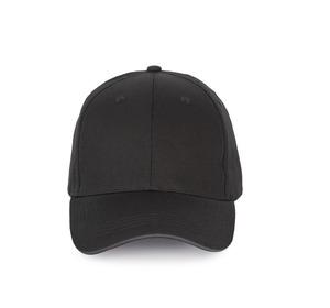 K-up KP191 - Casquette avec sandwich contrasté - 6 panneaux Black / Dark Grey